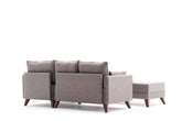 Coltar extensibil Bella Mini Corner Sofa Right - Brown